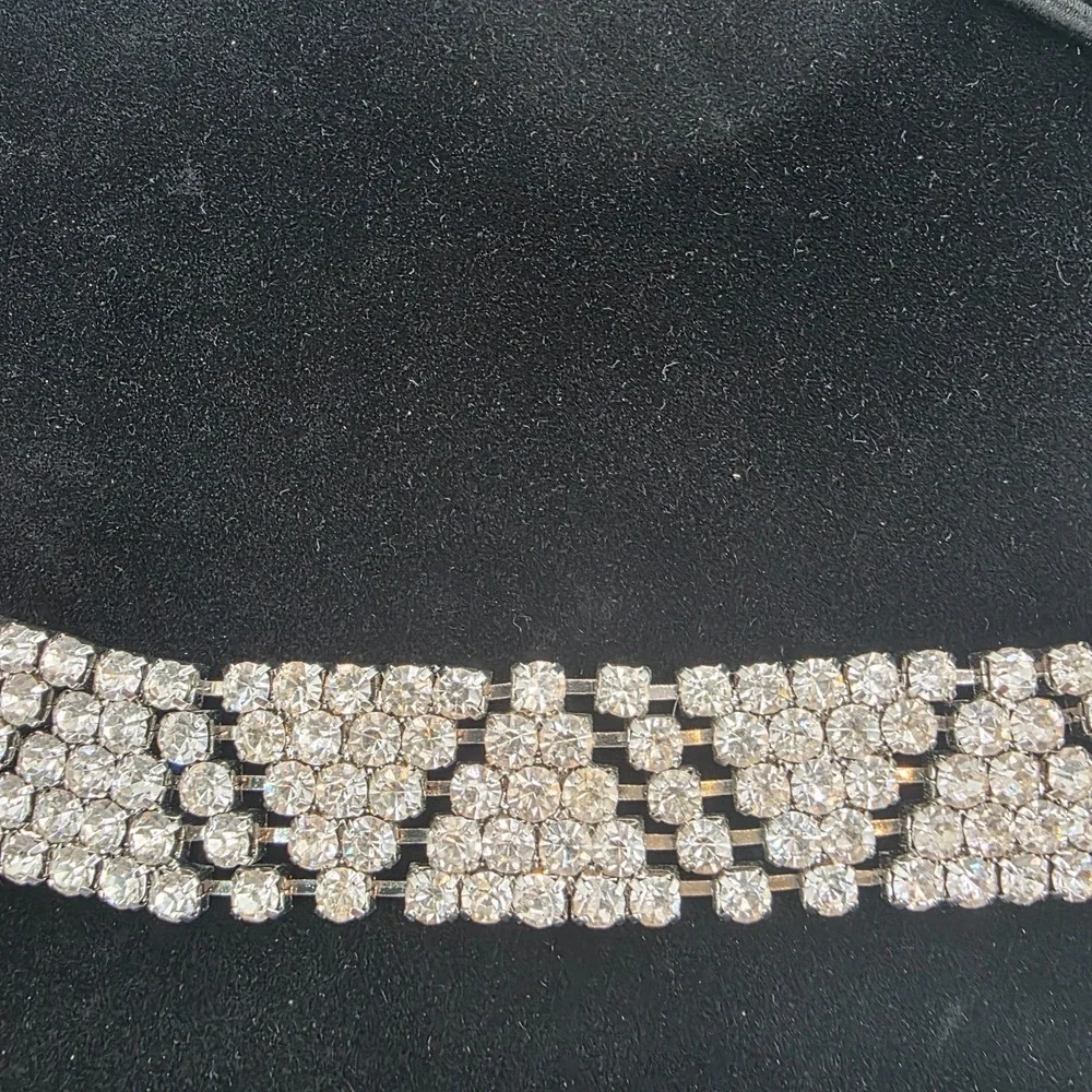 Charming Charlie‎ RSVP Womens Hair Wrap Silver Rhinestone Stretchable 18